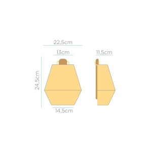 APLICA PENTRU EXTERIOR SISINE 25 WALL, REALIZAT DIN FIBRE NATURALE, CU TELECOMANDA - Img 4