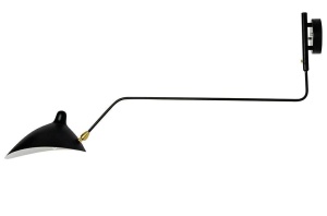 APLICA RAVEN, ALB MAT SI NEGRU MAT, DIN METAL, STIL INDUSTRIAL