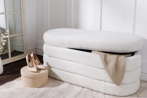 BANCA CU SPATIU DEPOZITARE, VOQUE 115CM, MATERIAL BOUCLE, ARTIM GROUP SELECTION - Img 8