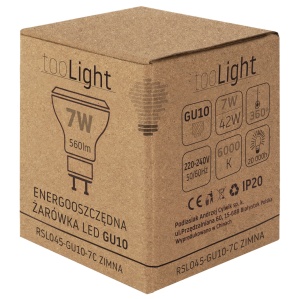 Bec cu LED RSL045 GU10 7W Cold - Img 3