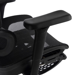 BESTSELLER! SCAUN DE BIROU ERGONOMIC, ARTIM MEBLE, REALIZAT DIN MATERIAL TEXTIL NEGRU, STIL MODERN - Img 5
