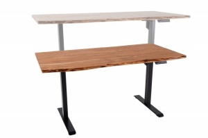BIROU 160CM, MAMMUT, LEMN MASIV DE SALCAM SI METAL, COD 43667+43303, MODEL DEOSEBIT - Img 4