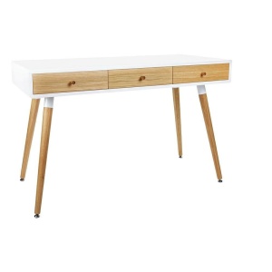 BIROU ARONE, ALB MAT/STEJAR, 120 CM, STIL SCANDINAV, B2 - Img 2