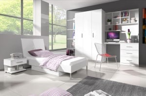 BIROU PENTRU CAMERA COPII RAJ3 ALB DESIGN MODERN