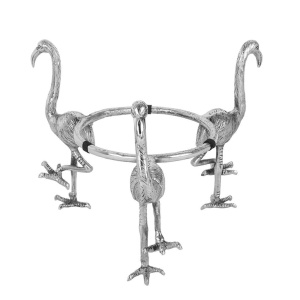 BOL DECORATIV FLAMINGO, ARGINTIU, STIL MODERN, B2 - Img 4