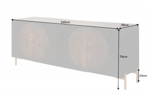 BUFET/COMODA LIVING, MANDALA 177CM, LEMN MASIV MANGO, ARTIM GROUP COLLECTION - Img 8