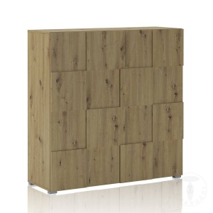 BUFET LIVING 119CM, PATRIK, COD 4344, STIL MODERN, REALIZAT DIN PANOURI ECO DIN LEMN