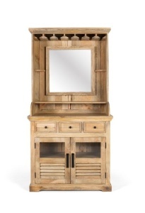 BUFET LIVING 190CM, LEMN DE MANGO SI OGLINDA, GINER Y COLOMER