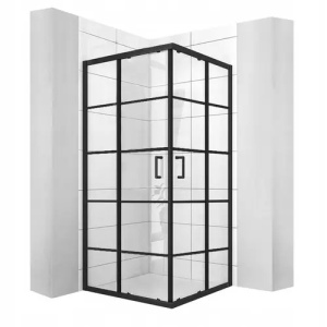CABINA DE DUS BLACK DELTA 90X90, EASY CLEAN