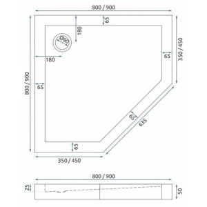 CABINA DE DUS DIAMOND 90X90, CUPRU PERIAT, CU CADITA DIAMOND ALBA, CALITATE SUPERIOARA - Img 7