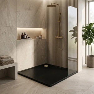 CADA PENTRU DUS, REA SAVOY 90X90, NEAGRA, CU CAPAC AURIU PERIAT, CALITATE SUPERIOARA