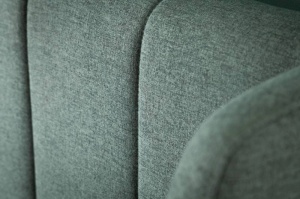CADRU PAT 180X200CM, LA BEAUTE, COD 40792, DIN LEMN SI STOFA VERDE - Img 4