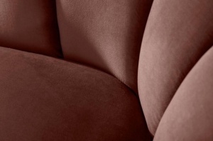 CANAPEA ARIELLE, 220CM, COD 40750, ROZ INCHIS, DESIGN RETRO - Img 3
