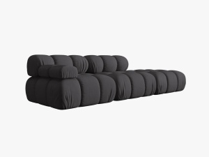 CANAPEA/COLTAR MODULAR BELLIS DREAPTA, 3 LOCURI, 282 CM, ESPRESSO 15, TAPITERIE DIN CATIFEA 3D, DESIGN DEOSEBIT - Img 4