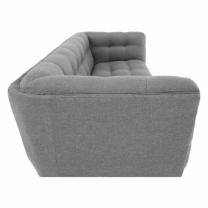 CANAPEA EVARIST, GRI/STEJAR, DIN TEXTIL SI LEMN, STIL MODERN, TK - Img 8