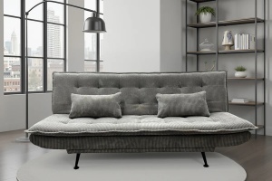 CANAPEA EXTENSIBILA, JAZZ 195CM, 3 LOCURI, MATERIAL CATIFEA RAIAT, CULOARE GRI/MARO, ARTIM GROUP SELECTION