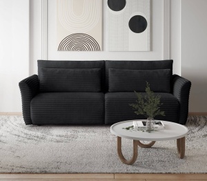 CANAPEA EXTENSIBILA SAMIR 240CM, DIVERSE NUANTE, CU LADA DEPOZITARE, TEXTIL DE CALITATE SUPERIOARA - Img 2