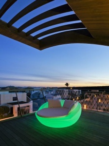 CANAPEA EXTERIOR ILUMINATA FORMENTERA SOLAR STIL MODERN - Img 4