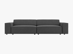 CANAPEA JODIE, 4 LOCURI, 244 CM, DIVERSE CULORI SI MATERIALE, DESIGN DEOSEBIT