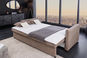 CANAPEA LIVING 215CM, APARTMENT, 3 LOCURI, MATERIAL RAIAT TAUPE, ARTIM GROUP SELECTION - Img 8