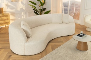 CANAPEA LIVING 230CM, ATELIER, 3 LOCURI, MATERIAL BOUCLE BEJ, ARTIM GROUP SELECTION