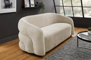 CANAPEA LIVING, VOGUE 200CM, 3 LOCURI, MATERIAL CHENILLE BEJ, ARTIM GROUP SELECTION