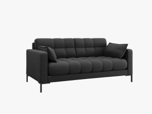 CANAPEA MAMAIA, 2 LOCURI, 152 CM, GRI INCHIS 97/NEGRU, TAPITERIE DIN STOFA FINA, DESIGN DEOSEBIT