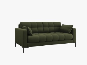 CANAPEA MAMAIA, 2 LOCURI, 152 CM, VERDE 39/NEGRU, TAPITERIE DIN STOFA FINA, DESIGN DEOSEBIT