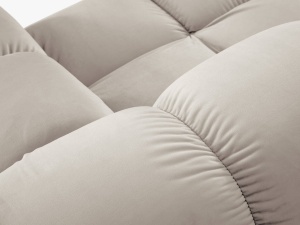 CANAPEA MODULARA BELLIS, 2 LOCURI, 188 CM, BEJ DESCHIS 21, TAPITERIE DIN CATIFEA, DESIGN DEOSEBIT - Img 6