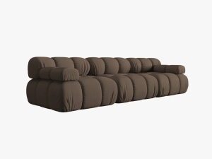 CANAPEA MODULARA BELLIS, 3 LOCURI, 282 CM, MARO 40, TAPITERIE DIN CATIFEA 3D, DESIGN DEOSEBIT