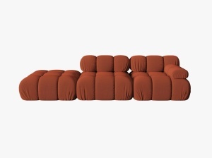 CANAPEA MODULARA BELLIS, PE STANGA, CARAMIZIE CU TAPITERIE DIN TEXTIL 3D SONIC, MICADONI