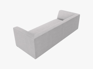 CANAPEA RUBY, CU 3 LOCURI, GRI DESCHIS, CU TAPITERIE DIN TEXTIL STRUCTURAT OTTAWA, MICADONI - Img 3
