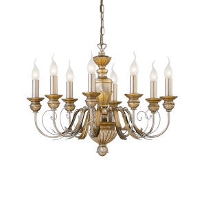 CANDELABRU FIRENZE SP8, AURIU, DIN METAL, STIL MODERN