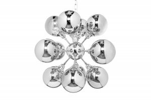 CANDELABRU GALAXY, DIN METAL SI STICLA - Img 6