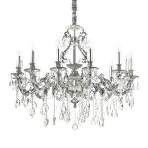 CANDELABRU GIOCONDA SP12, ARGINTIU, DIN METAL, STIL CLASIC