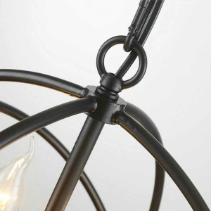 CANDELABRU INDUSTRIAL LOFT APP261, 52x52 cm, NEGRU, DIN METAL, STIL INDUSTRIAL, TU - Img 5