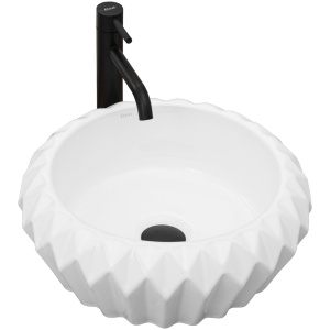 CHIUVETA REA CHIC, 40CM, ALBA, MONTAJ PE BLAT, DIN CERAMICA, CALITATE SUPERIOARA, REA