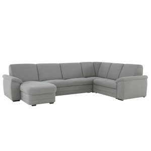 COLTAR BITER U, TIP U, MODEL STANGA, GRI, DIN TEXTIL/STOFA, EXTENSIBIL, SPATIU DEPOZITARE, STIL MODERN, TK - Img 8