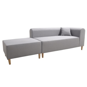COLTAR BROKEN, MODEL DREAPTA, GRI, DIN TEXTIL SI LEMN, STIL MODERN, TK - Img 3