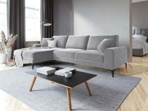 COLTAR ELEGANT STANGA 254CM, MADARA 5 LOCURI, DIVERSE CULORI, MATERIAL CATIFEA, ARTIM GROUP COLLECTION - Img 15
