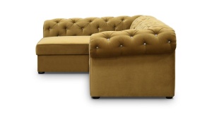 COLTAR EXTENSIBIL 278 CM, VALENTINO L STANGA, GALBEN, DIN STOFA DE CALITATE SUPERIOARA - Img 3