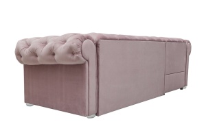 COLTAR EXTENSIBIL 280CM, VALENTINO DREAPTA, ALBASTRU DESCHIS DIN STOFA DE CALITATE SUPERIOARA - Img 2