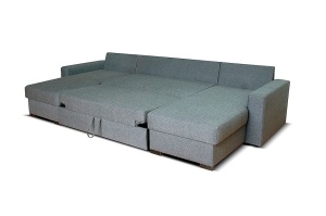 COLTAR EXTENSIBIL BOSTON GRI CU LADA DE DEPOZITARE DESIGN MODERN - Img 3
