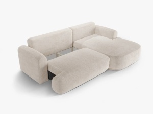 COLTAR EXTENSIBIL ELLA, DREAPTA, CU SPATIU DE DEPOZITARE, 5 LOCURI, 271 CM, DIVERSE CULORI SI MATERIALE, DESIGN DEOSEBIT - Img 14