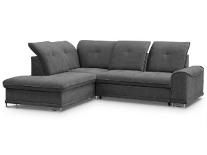 COLTAR EXTENSIBIL STANGA, BOSS 272CM, DIN TEXTIL FOARTE FIN DE CULOARE GRI INCHIS, CONFORT SPORIT