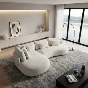 COLTAR JACOB MINI, MATERIAL TEXTIL BOUCLE, CULOARE CREM, ARTIM GROUP COLLECTION