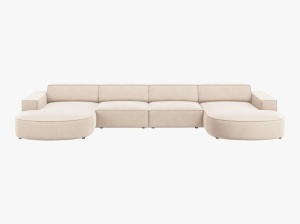 COLTAR JODIE, 6 LOCURI, 364 CM, DIVERSE CULORI SI MATERIALE, DESIGN DEOSEBIT - Img 3