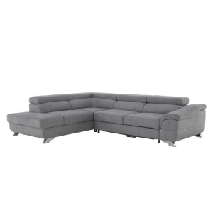 COLTAR LEGAS, MODEL STANGA, GRI, DIN TEXTIL, EXTENSIBIL, SPATIU DEPOZITARE, STIL MODERN, TK - Img 1