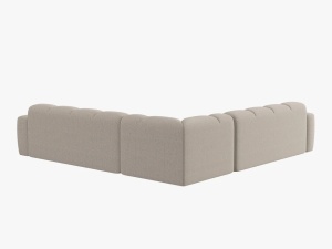 COLTAR LISA, 6 LOCURI, 310 CM, BEJ 05, TAPITERIE DIN STOFA, DESIGN DEOSEBIT - Img 3