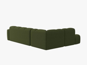 COLTAR LISA, STANGA, 5 LOCURI, 293 CM, VERDE OLIVE 35, TAPITERIE DIN STOFA, DESIGN DEOSEBIT - Img 3